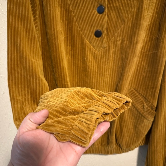 Free People Serena Popover Sweater Ribbed Velvet Size medium - Picture 5 of 8